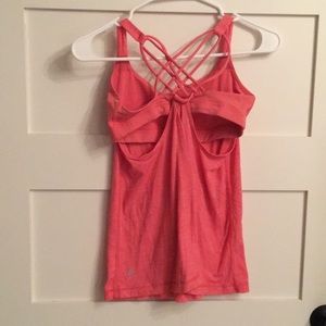 Pink lululemon tank with built in bra. 4